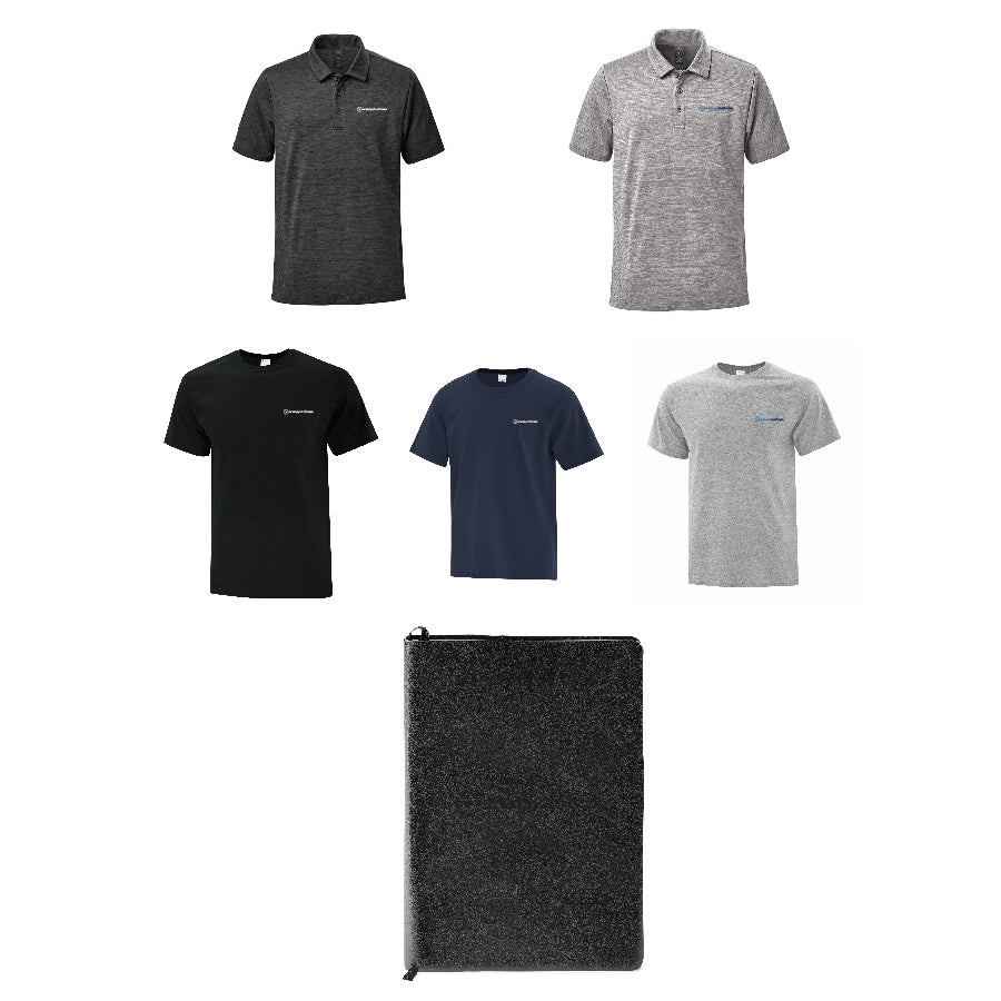 NEW HIRE MENS - Gift Option Three B (Tshirt + Polo + Undecorated  Notebook)