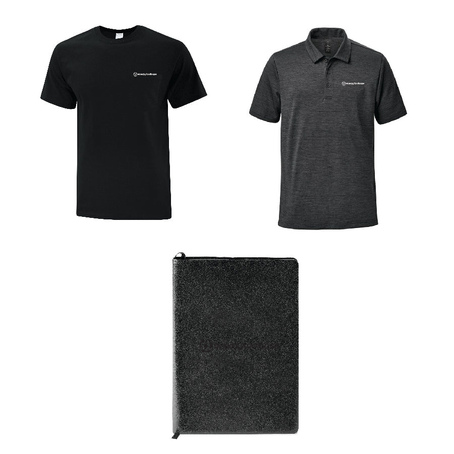 NEW HIRE MENS - Gift Option Three B (Tshirt + Polo + Undecorated  Notebook)