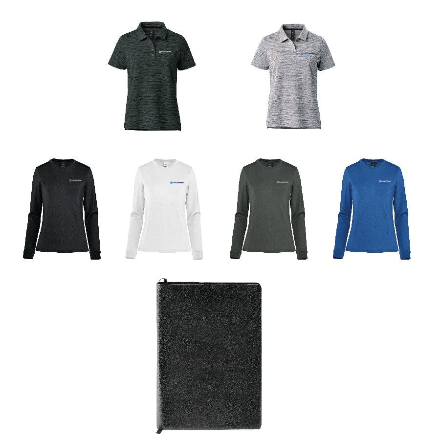 NEW HIRE WOMENS - Gift Option Four D (Polo + Longsleeve + Undecorated Notebook)