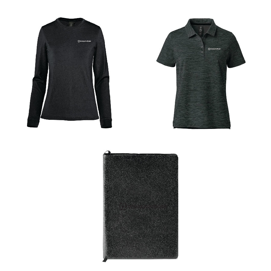 NEW HIRE WOMENS - Gift Option Four D (Polo + Longsleeve + Undecorated Notebook)