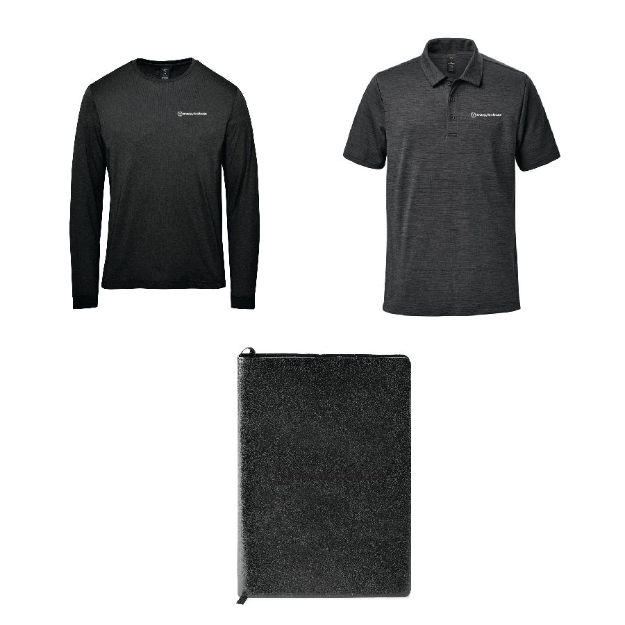 NEW HIRE MENS - Gift Option Four B (Polo + Longsleeve + Undecorated Notebook)