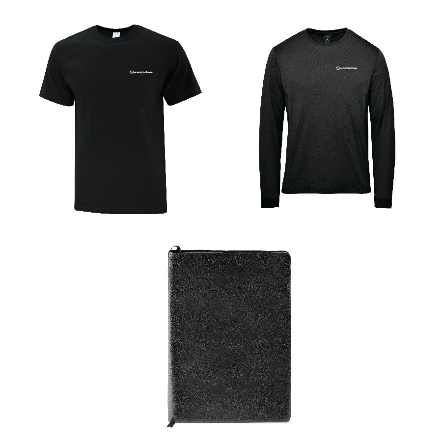 NEW HIRE MENS - Gift Option One B (Tshirt + Longsleeve +Undecorated  Notebook)