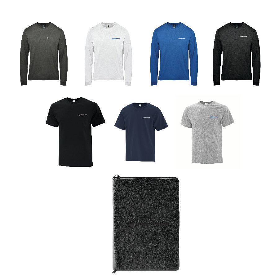 NEW HIRE MENS - Gift Option One B (Tshirt + Longsleeve +Undecorated  Notebook)
