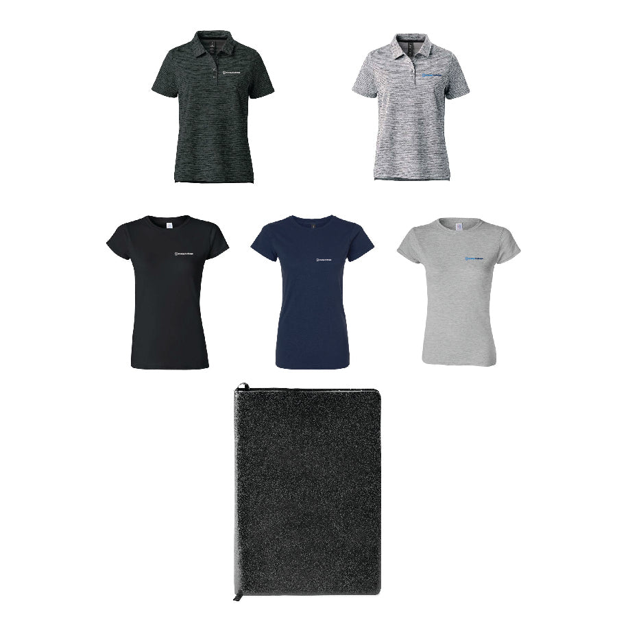 NEW HIRE WOMENS - Gift Option Three D (Tshirt + Polo + Undecorated Notebook)