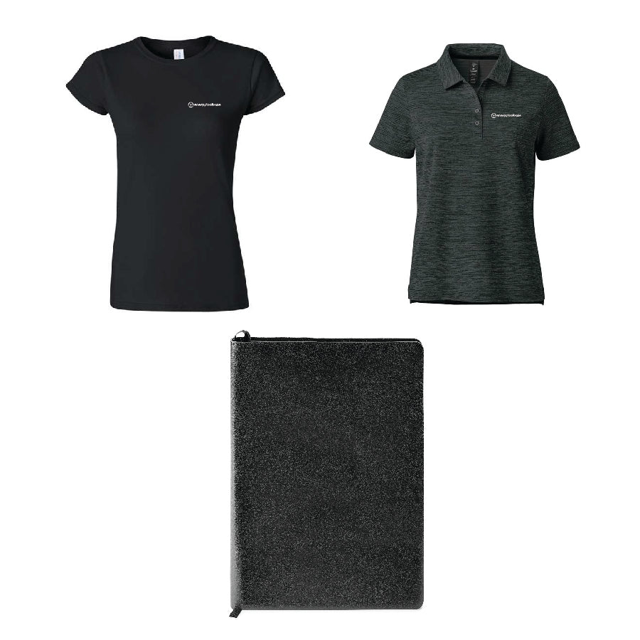 NEW HIRE WOMENS - Gift Option Three D (Tshirt + Polo + Undecorated Notebook)