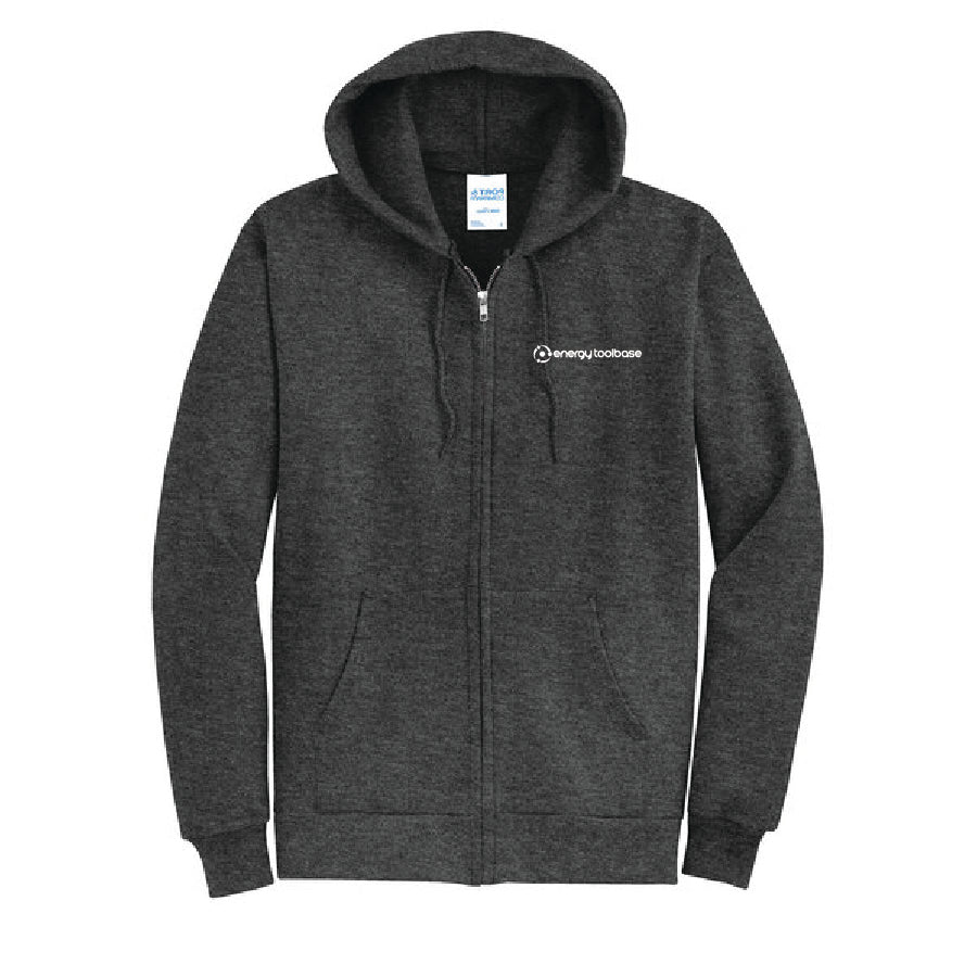 PORT & COMPANY®  - Mens Core Fleece Full-Zip Hooded Sweatshirt