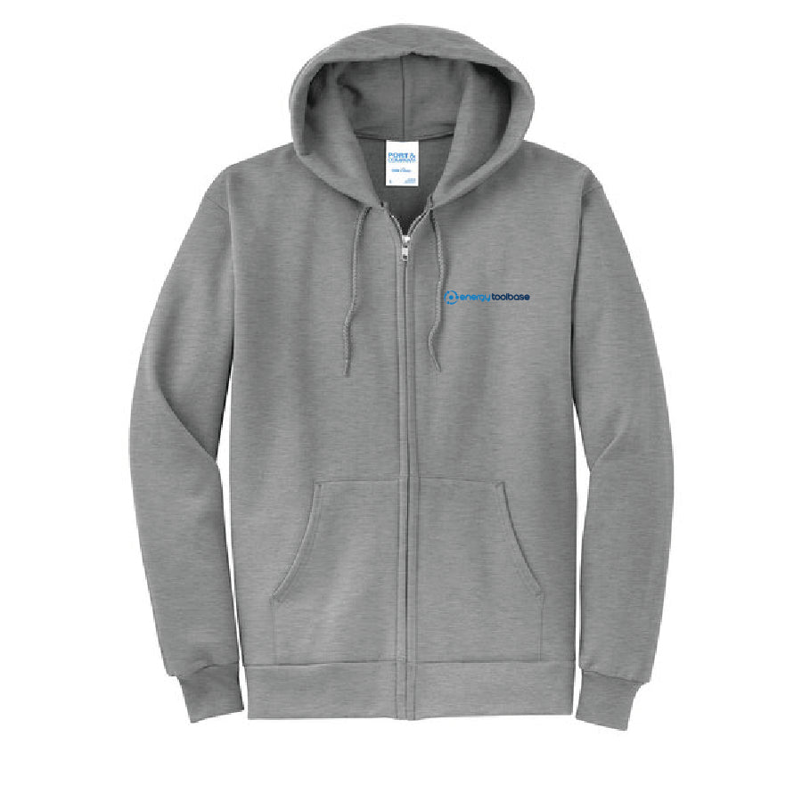 PORT & COMPANY®  - Mens Core Fleece Full-Zip Hooded Sweatshirt